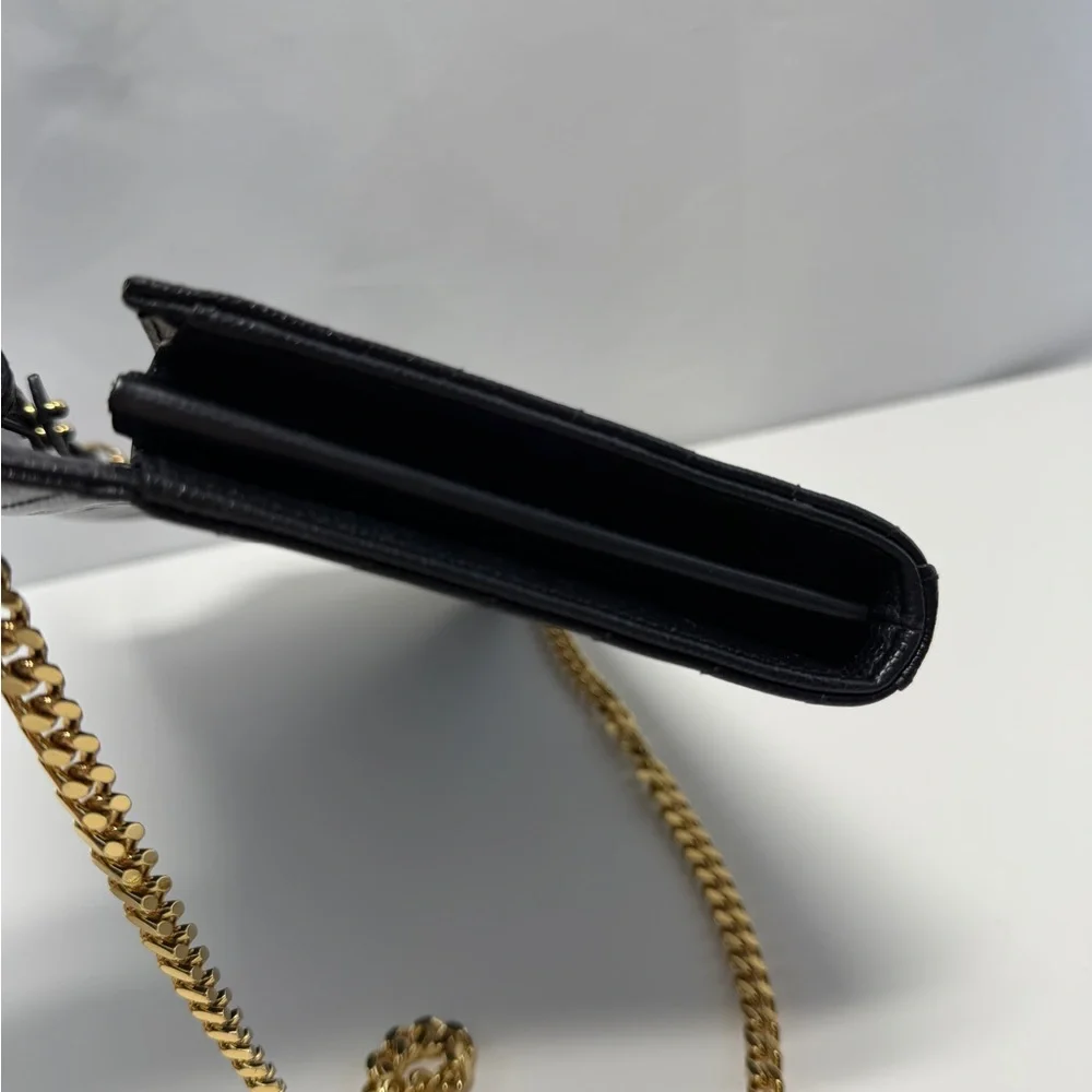 Yves Saint Laurent Cassandre wallet chain Leather  Bag - Picture 9 of 9